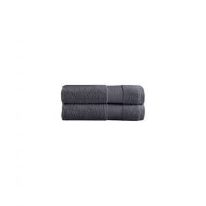 NEW UNDER THE CANOPY classic organic 2-piece hand towel set in charcoal